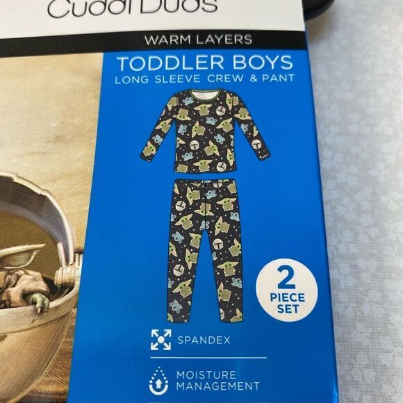 Cuddl Duds® Toddler The Child aka Baby Yoda 2 Piece Base Layer Set - Picture 2 of 7